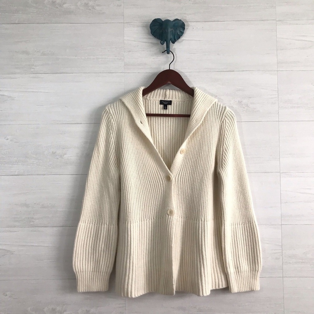 Talbots MP Lambswool Slight Balloon Slv Cardigan - Picture 1 of 6
